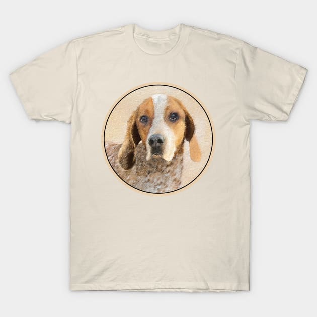 American English Coonhound Painting - Original Dog Art T-Shirt by Alpen Designs